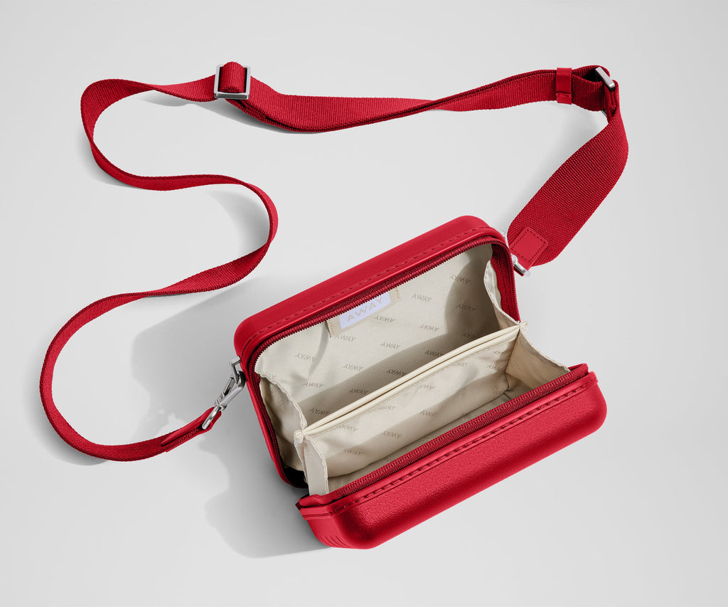 Away The Mini Crossbody Packing Cubes - Cherry Red