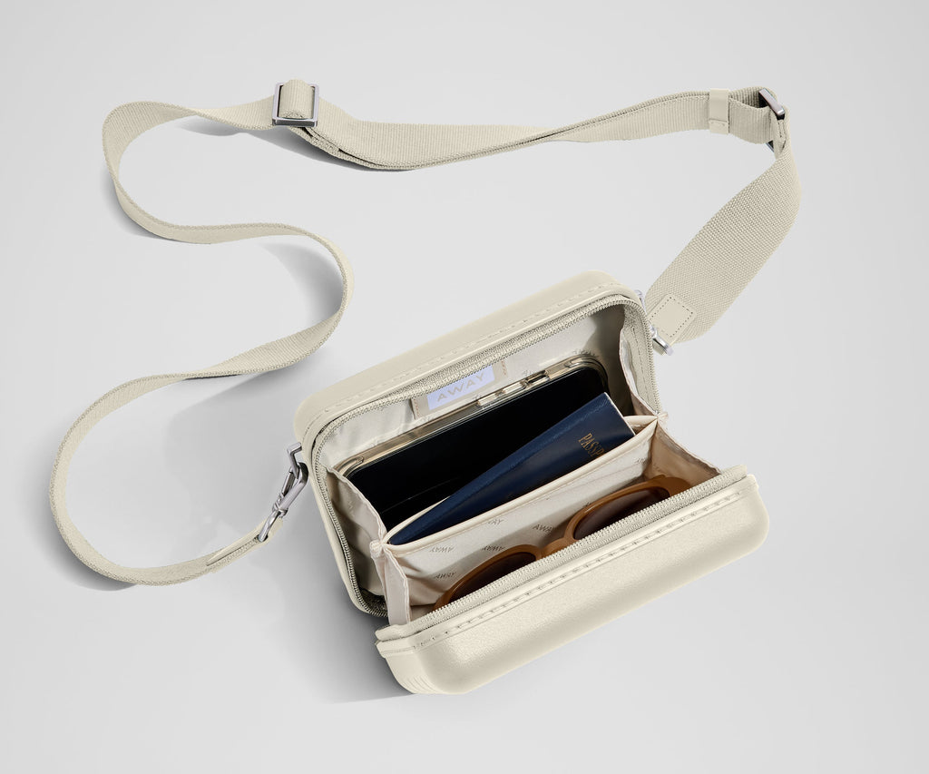 Away The Mini Crossbody Packing Cubes - Salt White