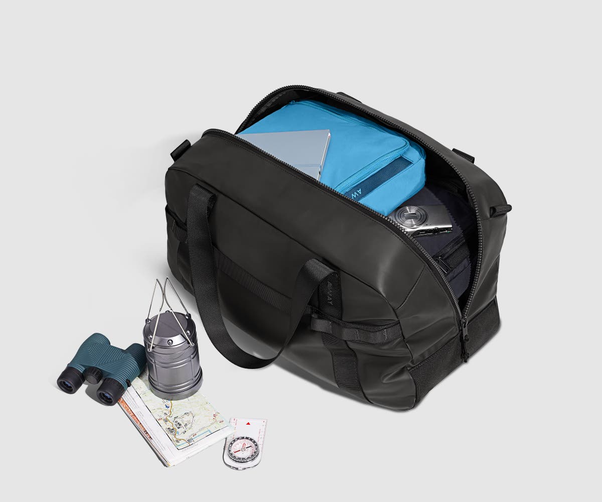 Away Active Duffle 40L Crossbody Bag - Jet Black