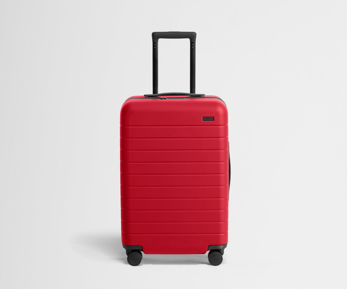 Away The Bigger Carry-On Flex Suitcase - Cherry Red