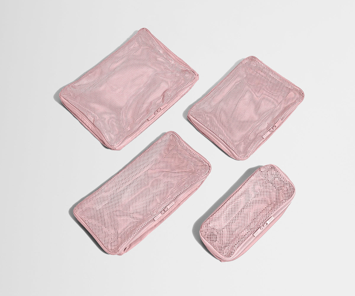 Away Insider Packing Cubes (Set of 4) in Blush Pink