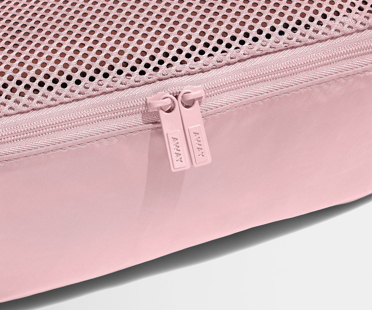 Away Insider Packing Cubes (Set of 4) in Blush Pink
