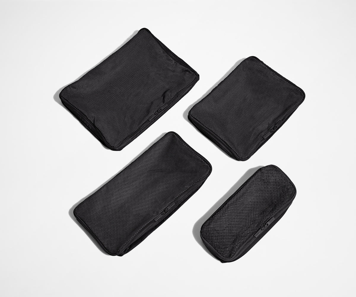 Away Insider Packing Cubes (Set of 4) in Jet Black