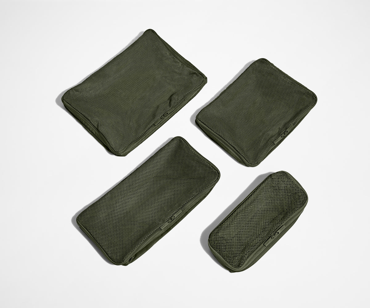 Away Insider Packing Cubes (Set of 4) in Olive Green