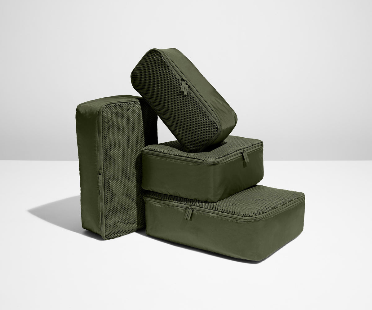Away Insider Packing Cubes (Set of 4) in Olive Green