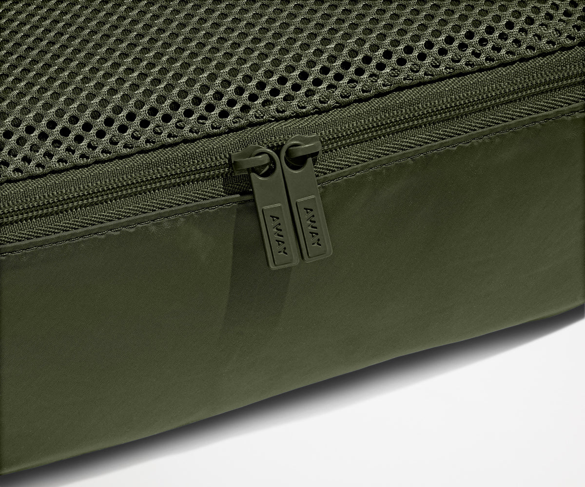 Away Insider Packing Cubes (Set of 4) in Olive Green