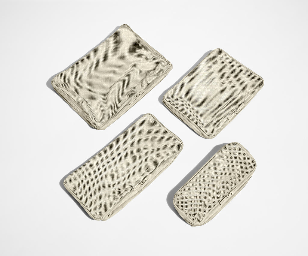 Away Insider Packing Cubes (Set of 4) in Salt White