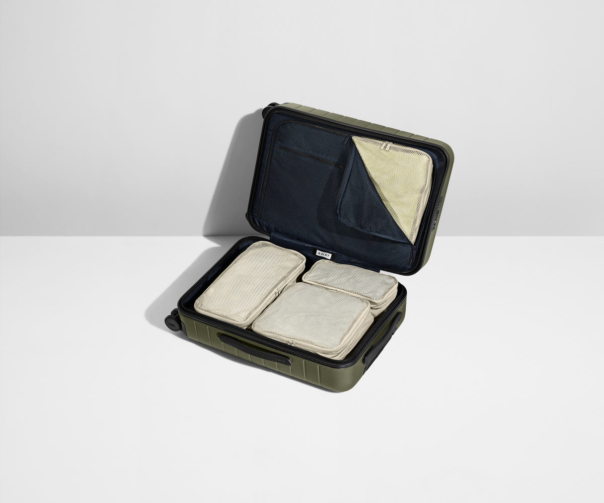 Away Insider Packing Cubes (Set of 4) in Salt White