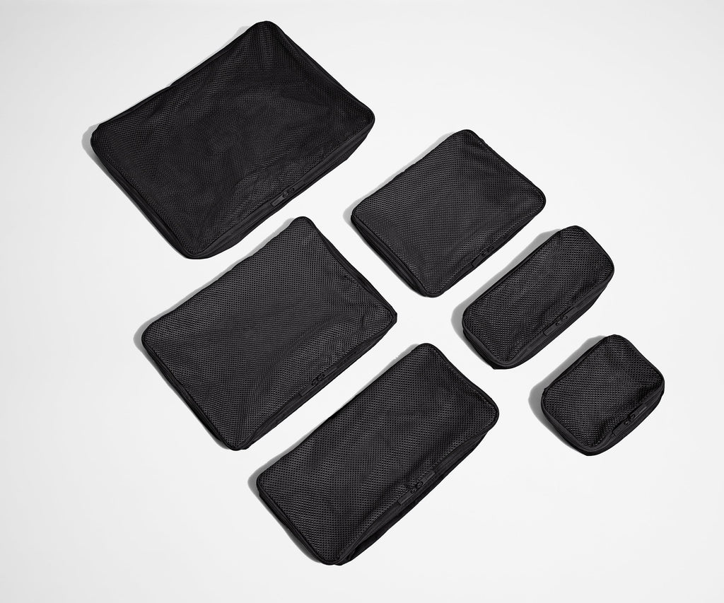 Away Insider Packing Cubes (Set of 6) in Jet Black