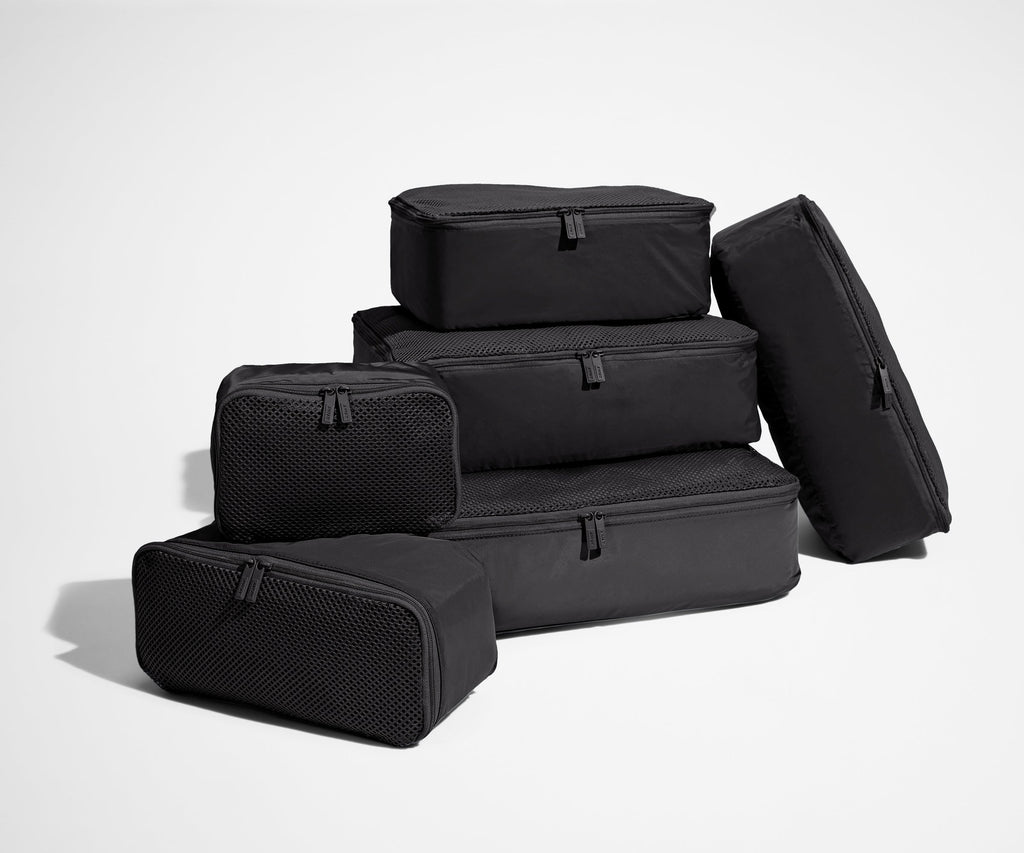 Away Insider Packing Cubes (Set of 6) in Jet Black