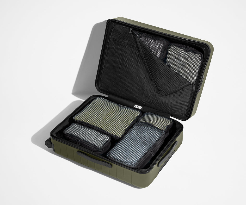 Away Insider Packing Cubes (Set of 6) in Jet Black
