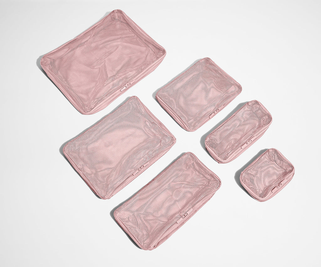 Away Insider Packing Cubes (Set of 6) in Blush Pink