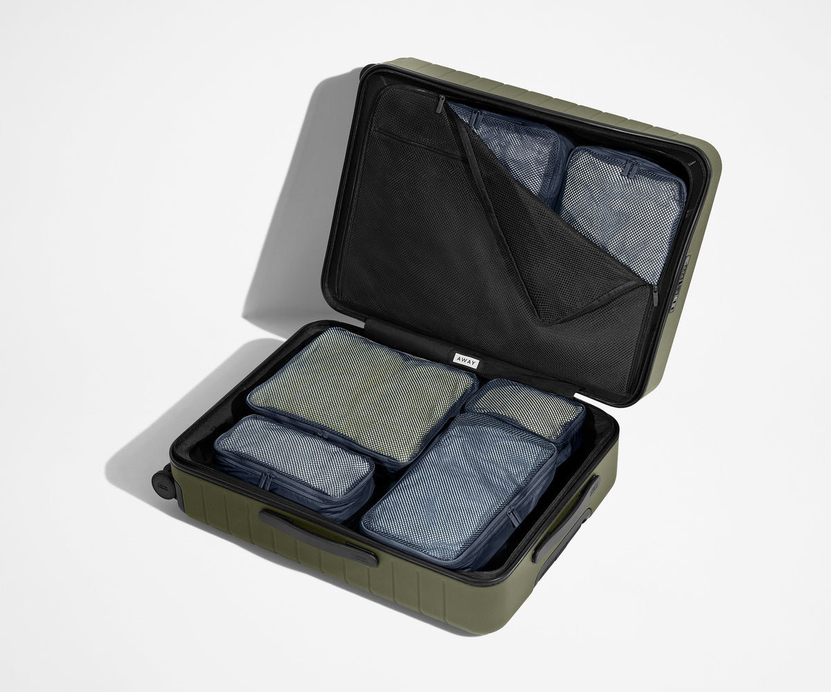 Away Insider Packing Cubes (Set of 6) in Navy Blue