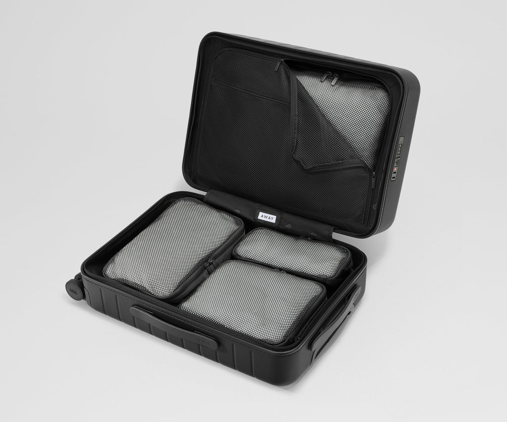 Away Compression Packing Cubes in Jet Black