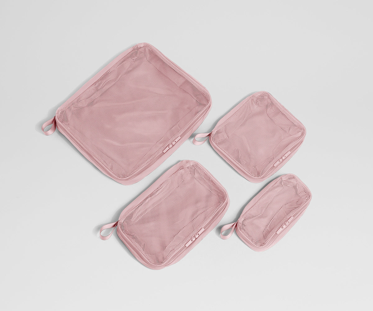 Away Compression Packing Cubes in Blush Pink