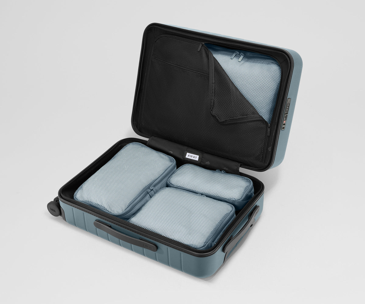 Away Compression Packing Cubes in Coast Blue