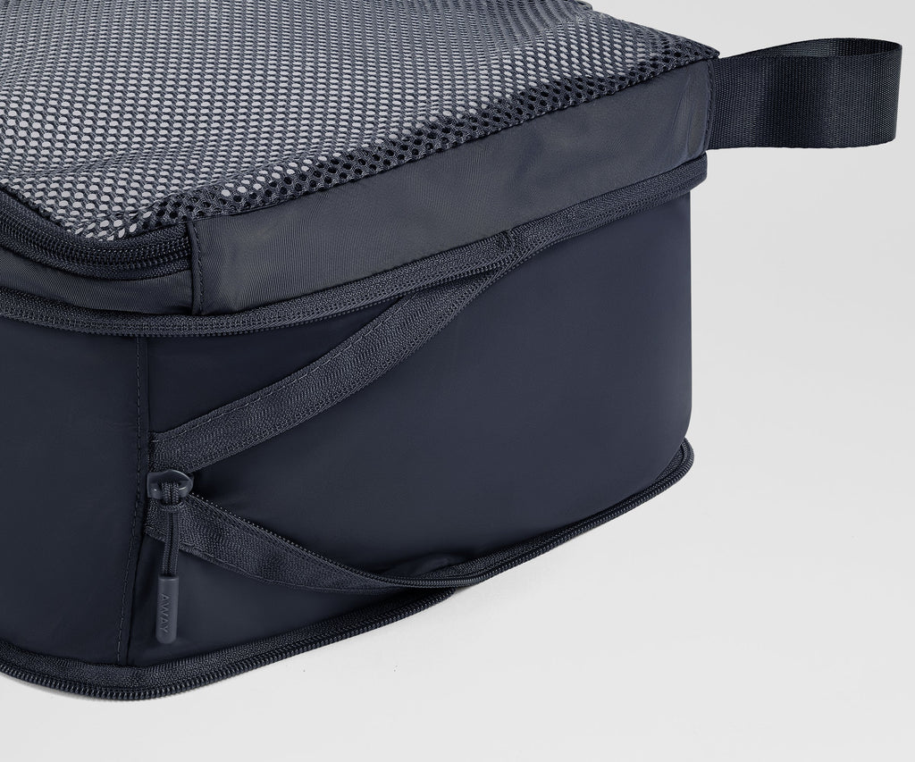Away Compression Packing Cubes in Navy Blue