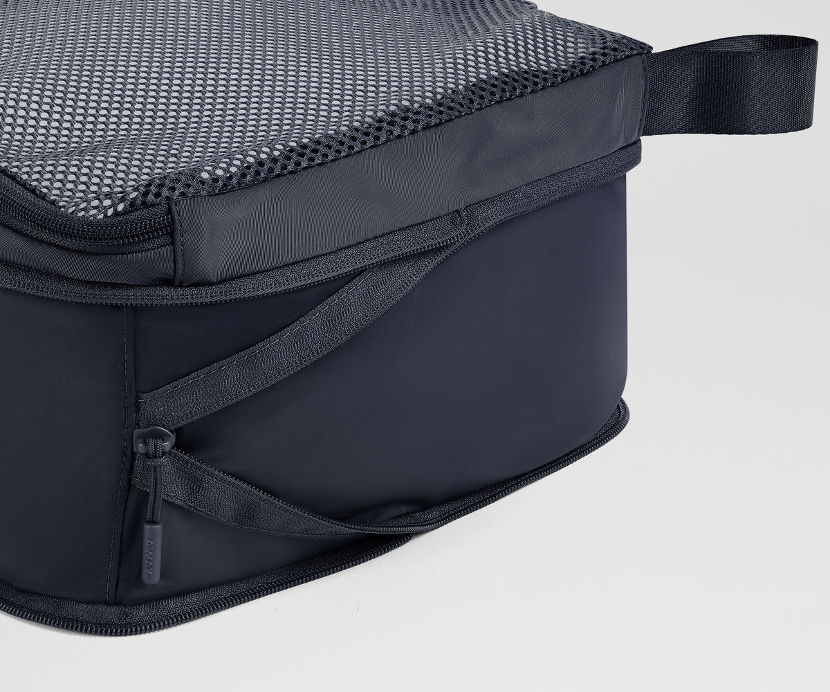 Away Compression Packing Cubes in Navy Blue