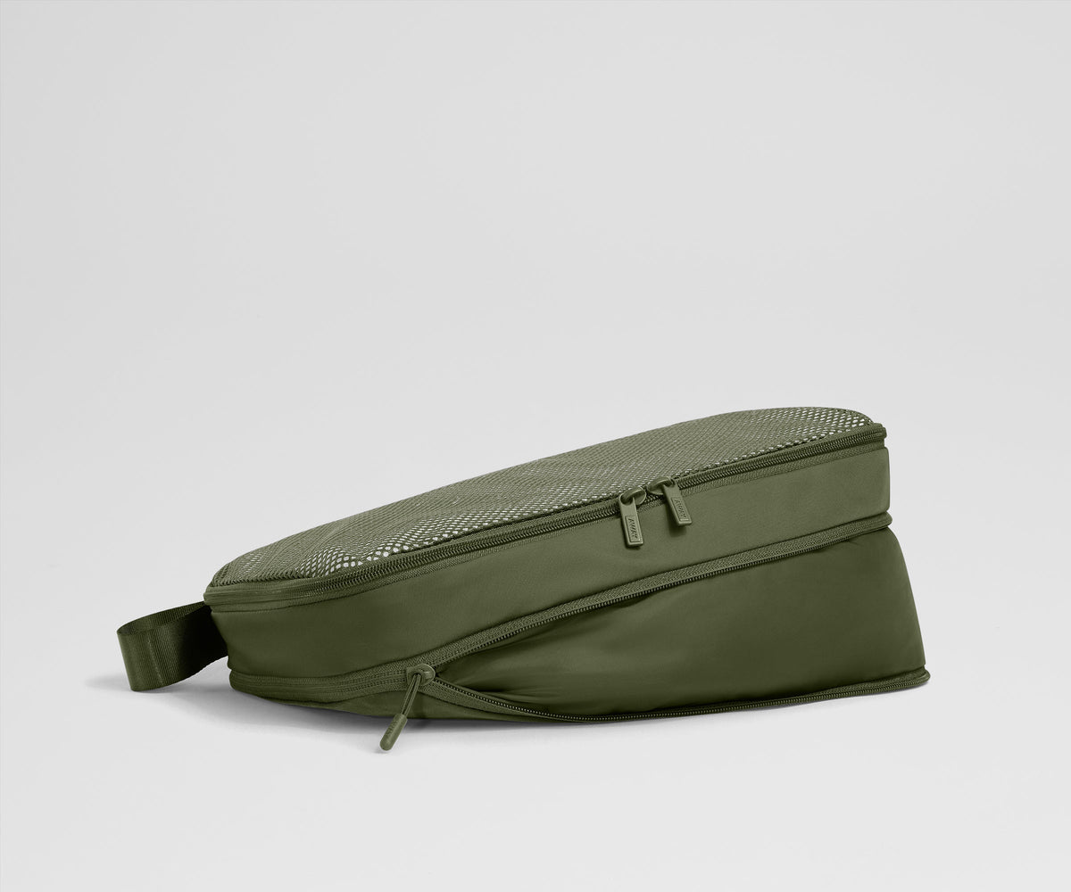 Away Compression Packing Cubes in Olive Green