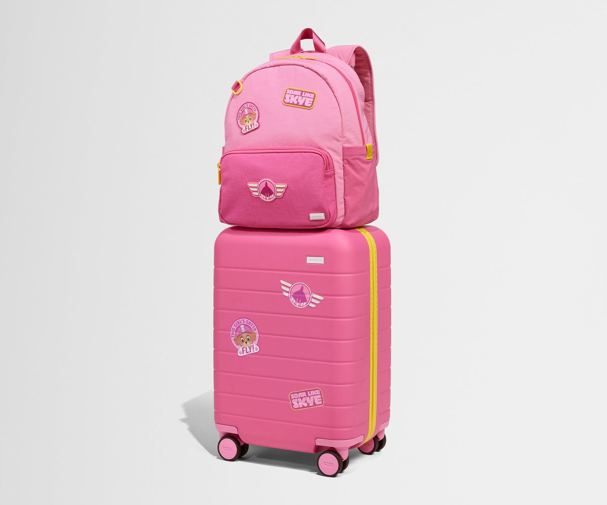 Away The Kids Carry-On Suitcase - Skye Pilot Pink
