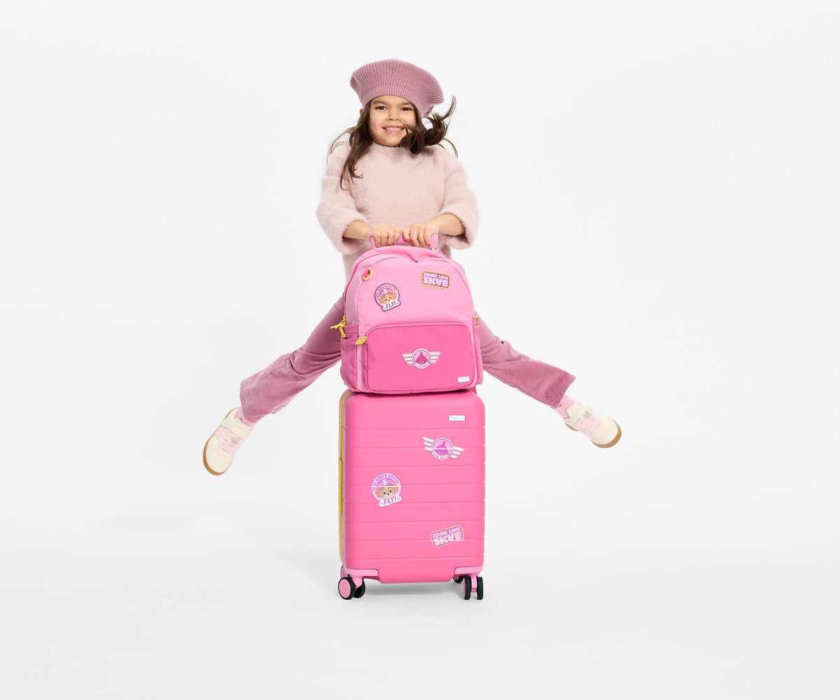 Away Kids Backpack in Skye Pilot Pink