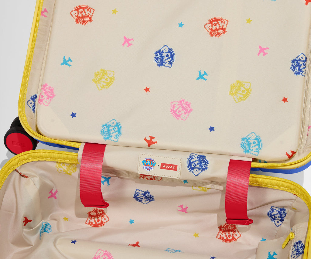 Away The Kids Carry-On Suitcase - Chase Badge Blue
