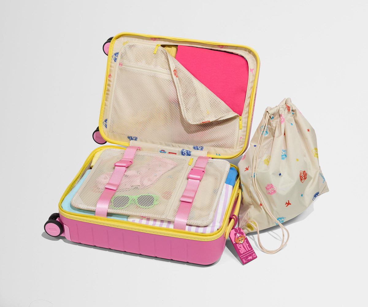 Away The Kids Carry-On Suitcase - Skye Pilot Pink