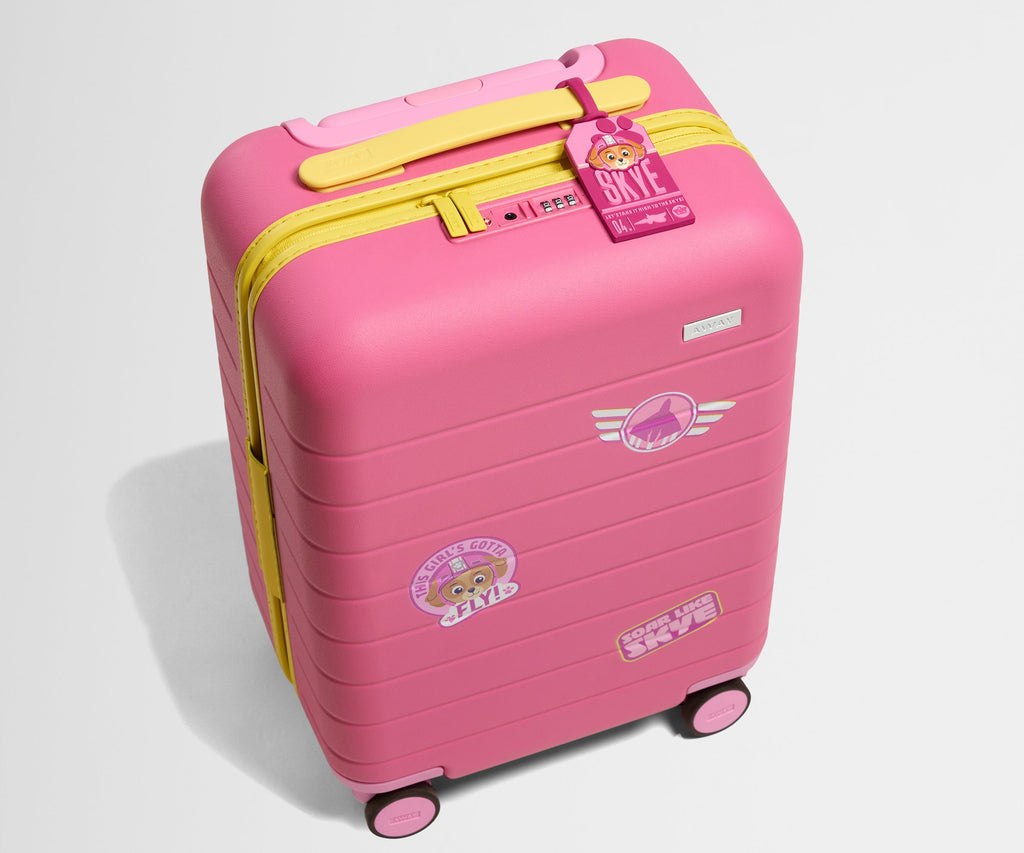 Away The Kids Carry-On Suitcase - Skye Pilot Pink