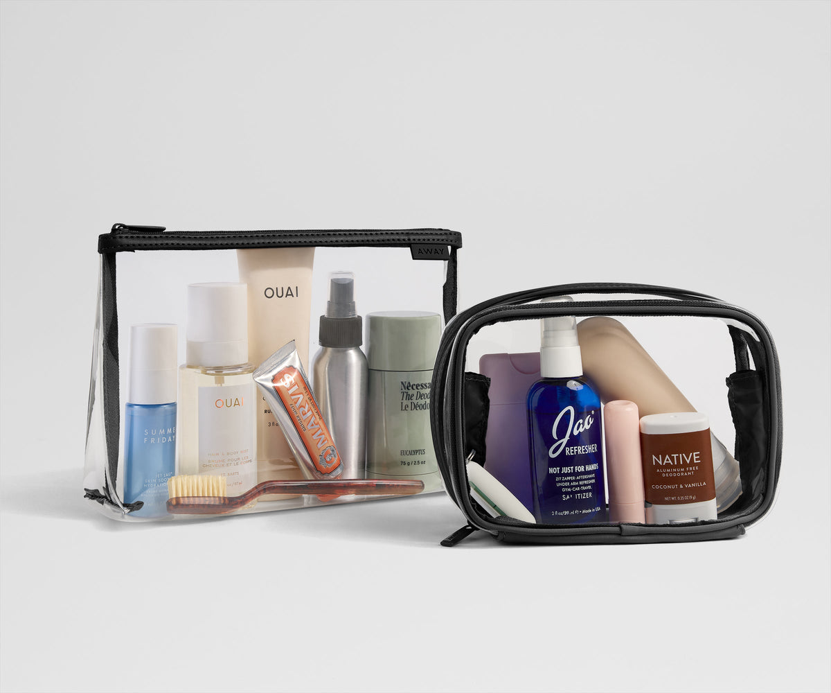 Away Clear Pouch Set Tote Bag - Jet Black