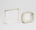 Away Clear Pouch Set Tote Bag - Salt White