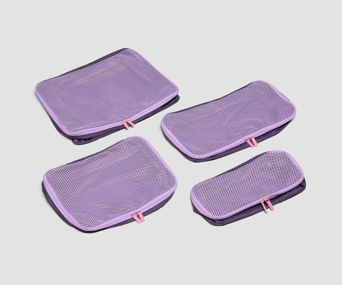 Away Insider Packing Cubes (Set of 4) in Misty Purple
