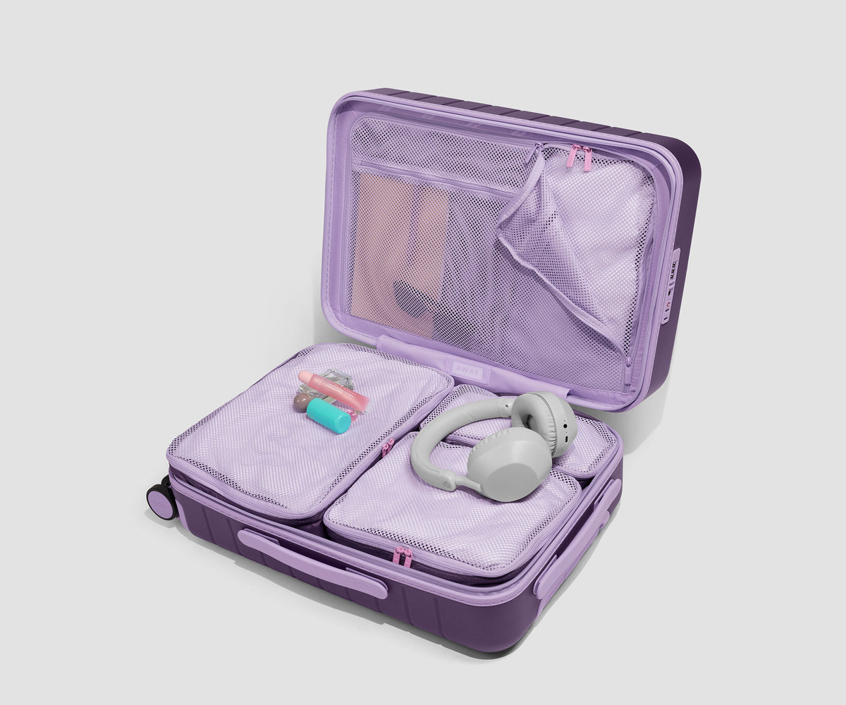 Away Insider Packing Cubes (Set of 4) in Misty Purple