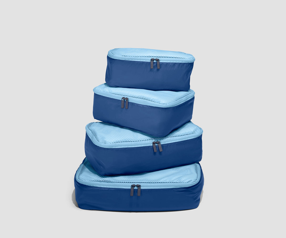 Away Insider Packing Cubes (Set of 4) in Tidal Blue