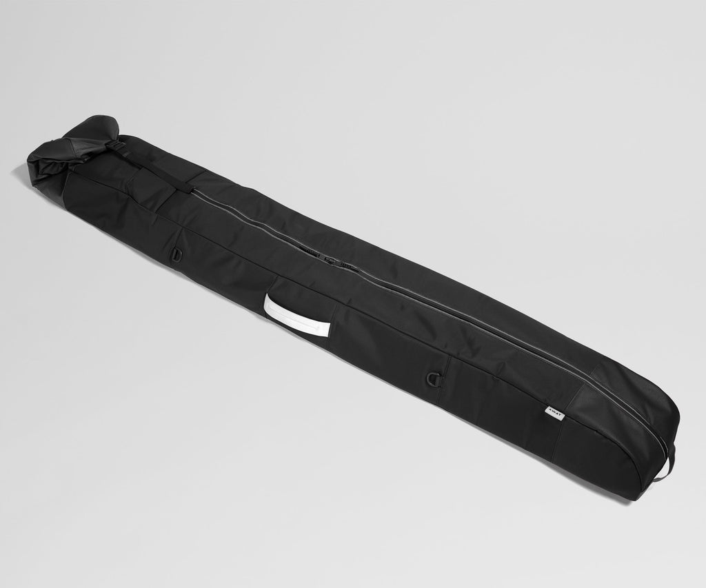 Away Roll-Top Ski Bag Suitcase - Jet Black