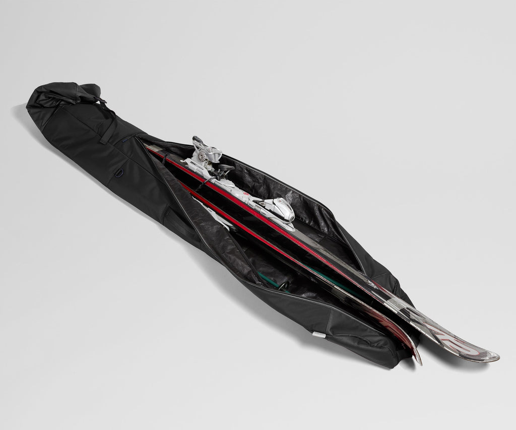 Away Roll-Top Ski Bag Suitcase - Jet Black