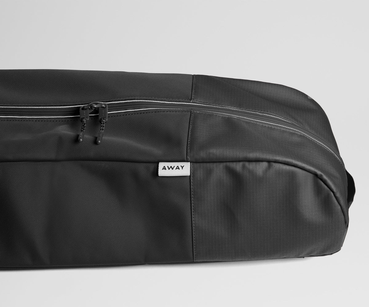 Away Roll-Top Ski Bag Suitcase - Jet Black