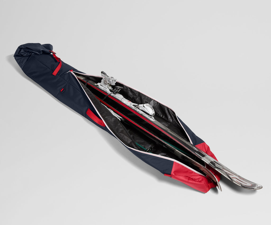 Away Roll-Top Ski Bag Suitcase - Navy Blue
