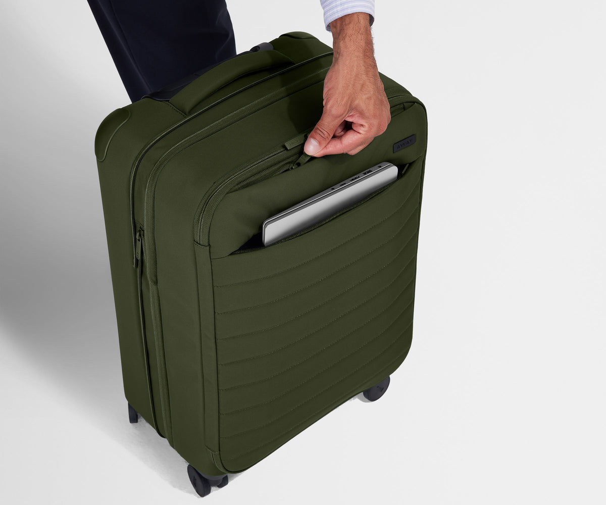 Away Softside Bigger Carry-On Suitcase - Olive Green