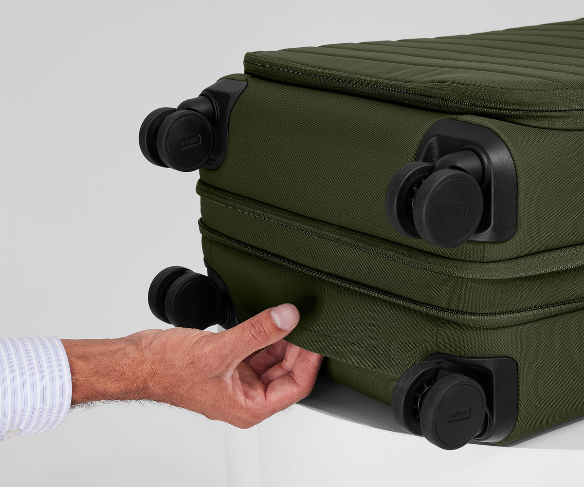 Away Softside Bigger Carry-On Suitcase - Olive Green