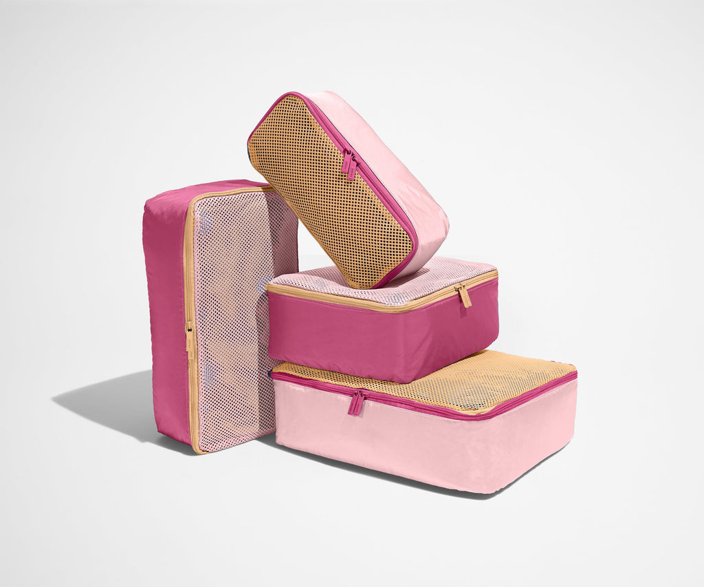 Away Insider Packing Cubes (Set of 4) in Pink Sand