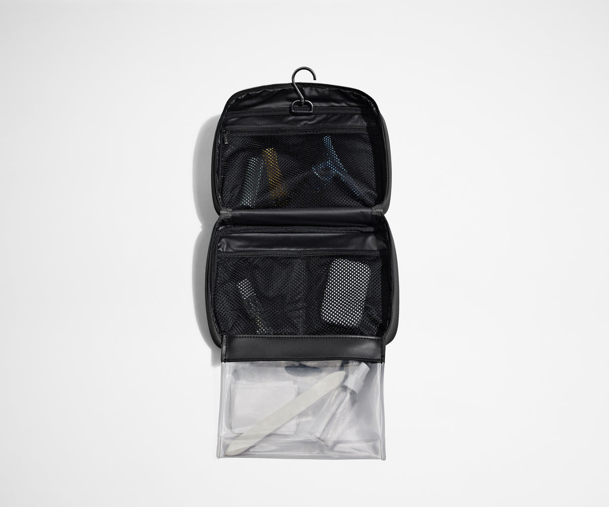 Away The Hanging Toiletry Bag in Jet Black