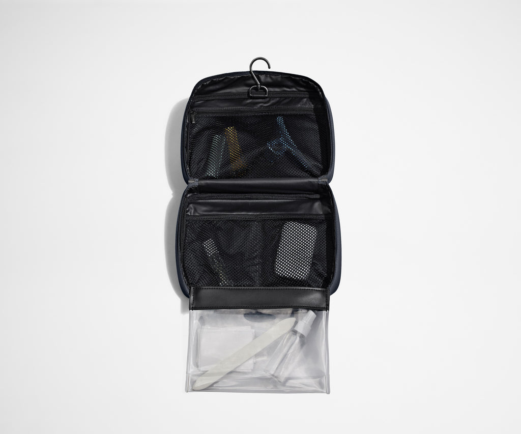 Away The Hanging Toiletry Bag in Navy Blue