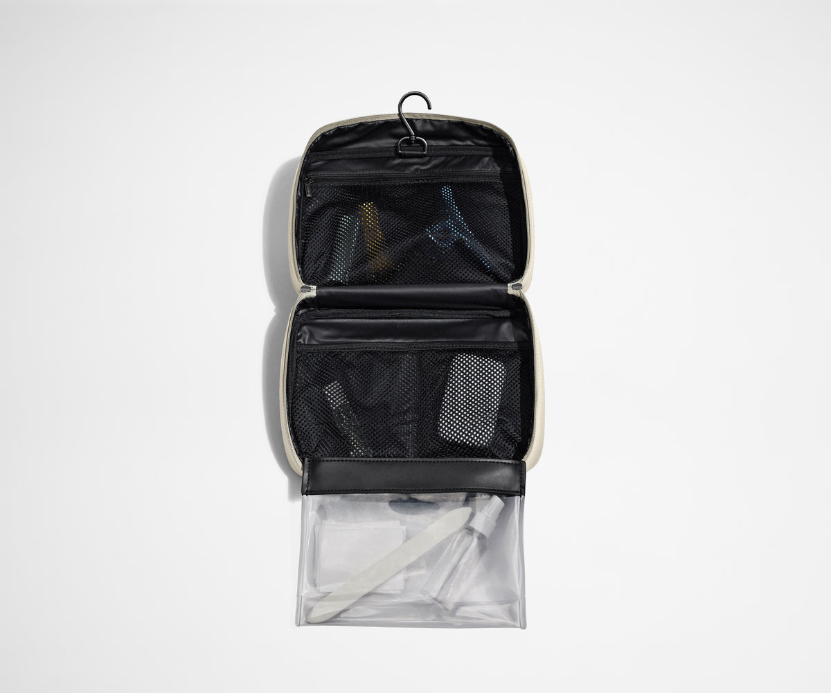 Away The Hanging Toiletry Bag in Salt White