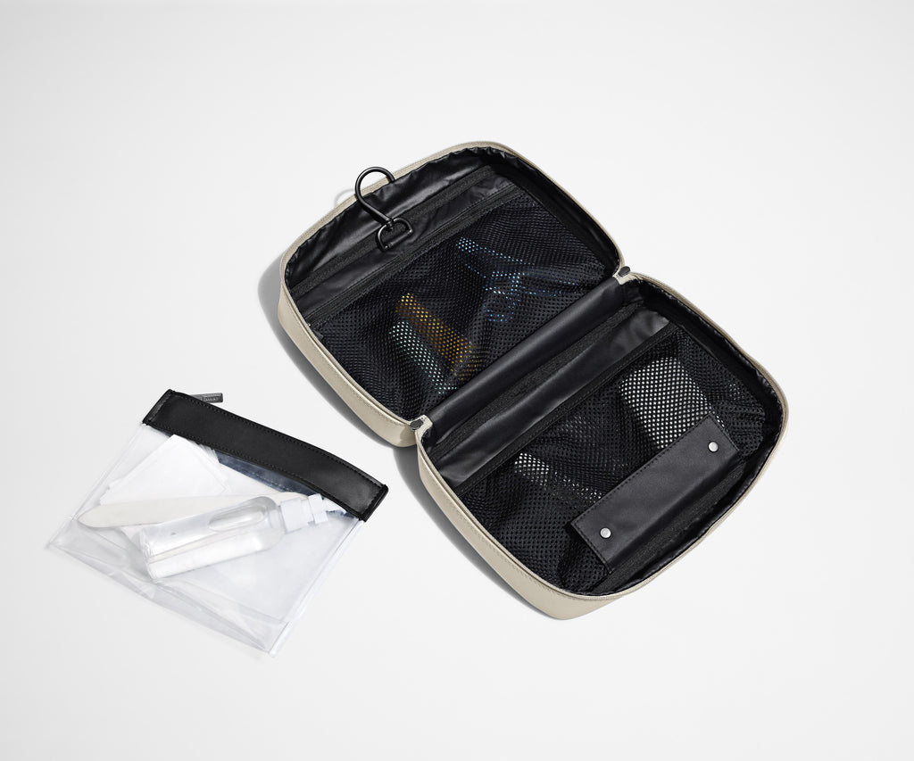 Away The Hanging Toiletry Bag in Salt White