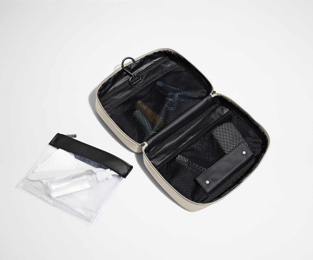 Away The Hanging Toiletry Bag in Salt White
