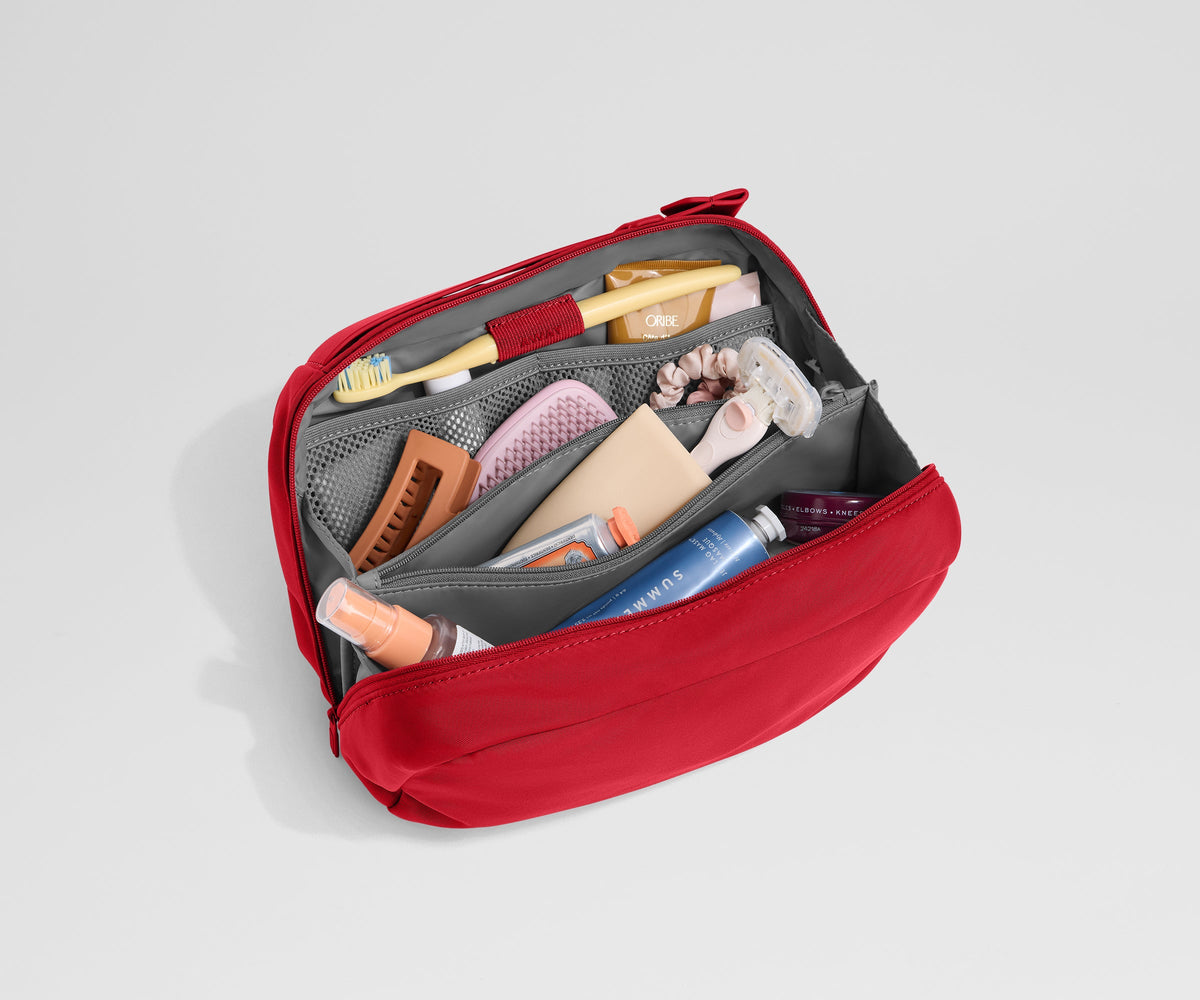 Away Large Toiletry Bag in Cherry Red