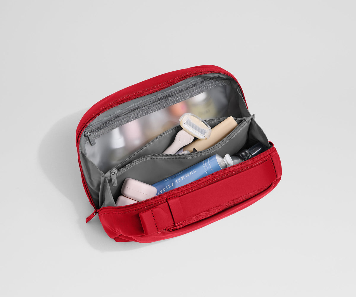 Away Large Toiletry Bag in Cherry Red