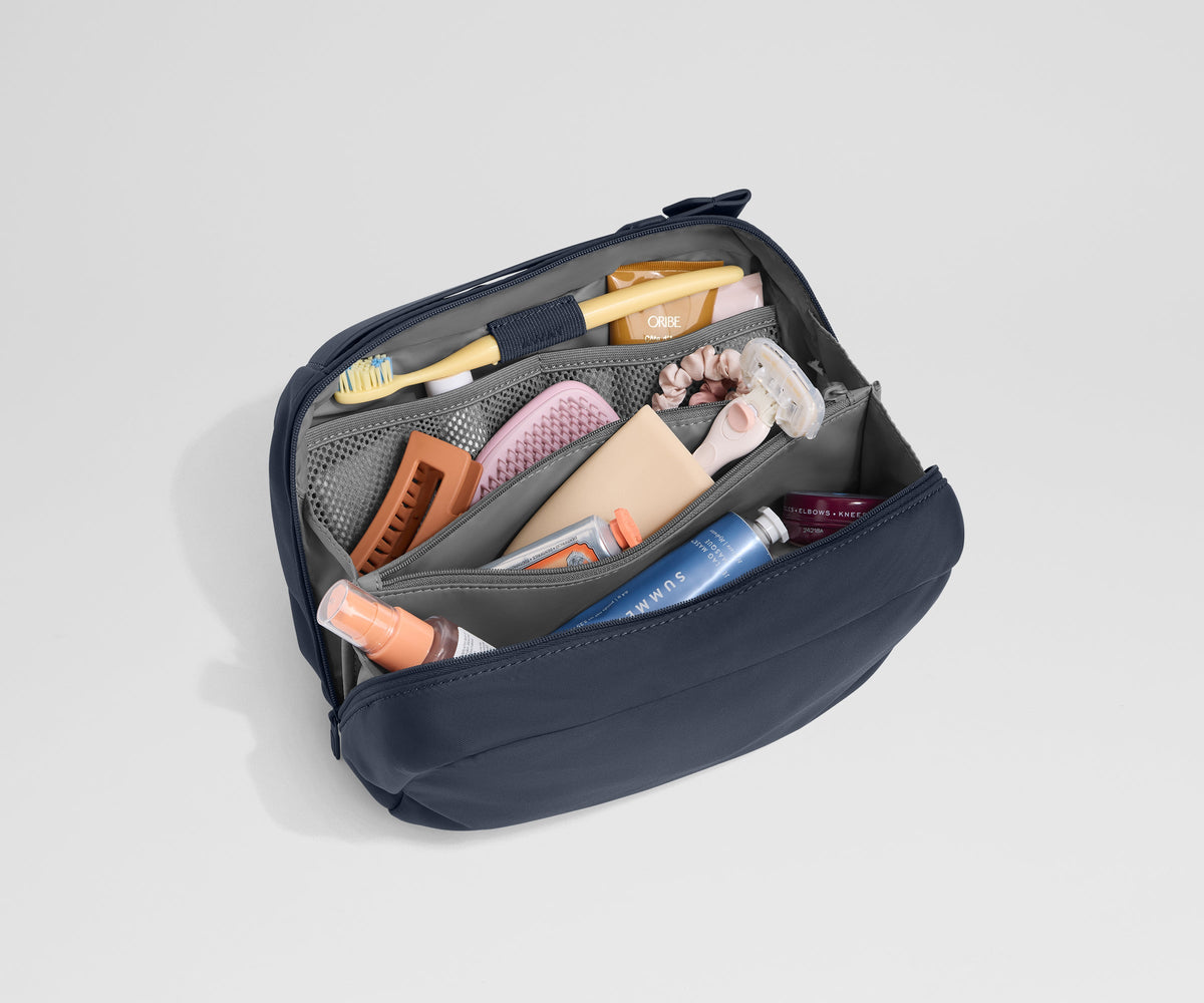 Away Large Toiletry Bag in Navy Blue