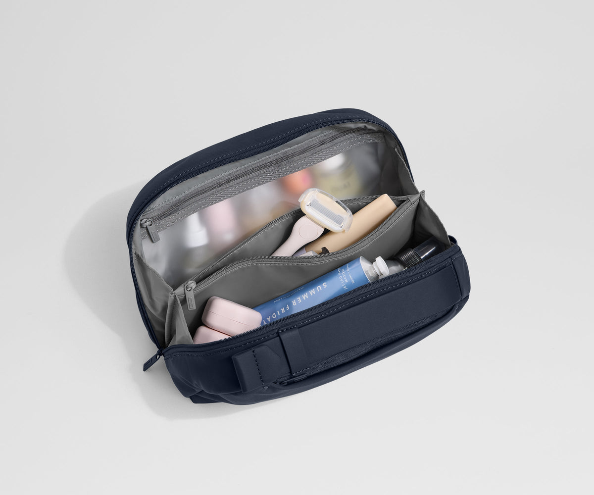 Away Large Toiletry Bag in Navy Blue