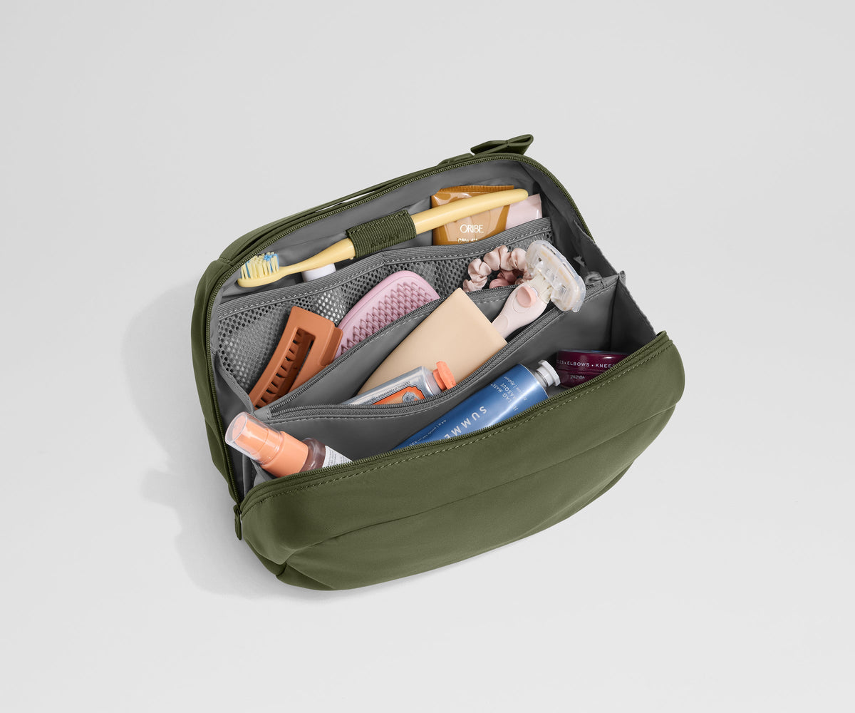 Away Large Toiletry Bag in Olive Green